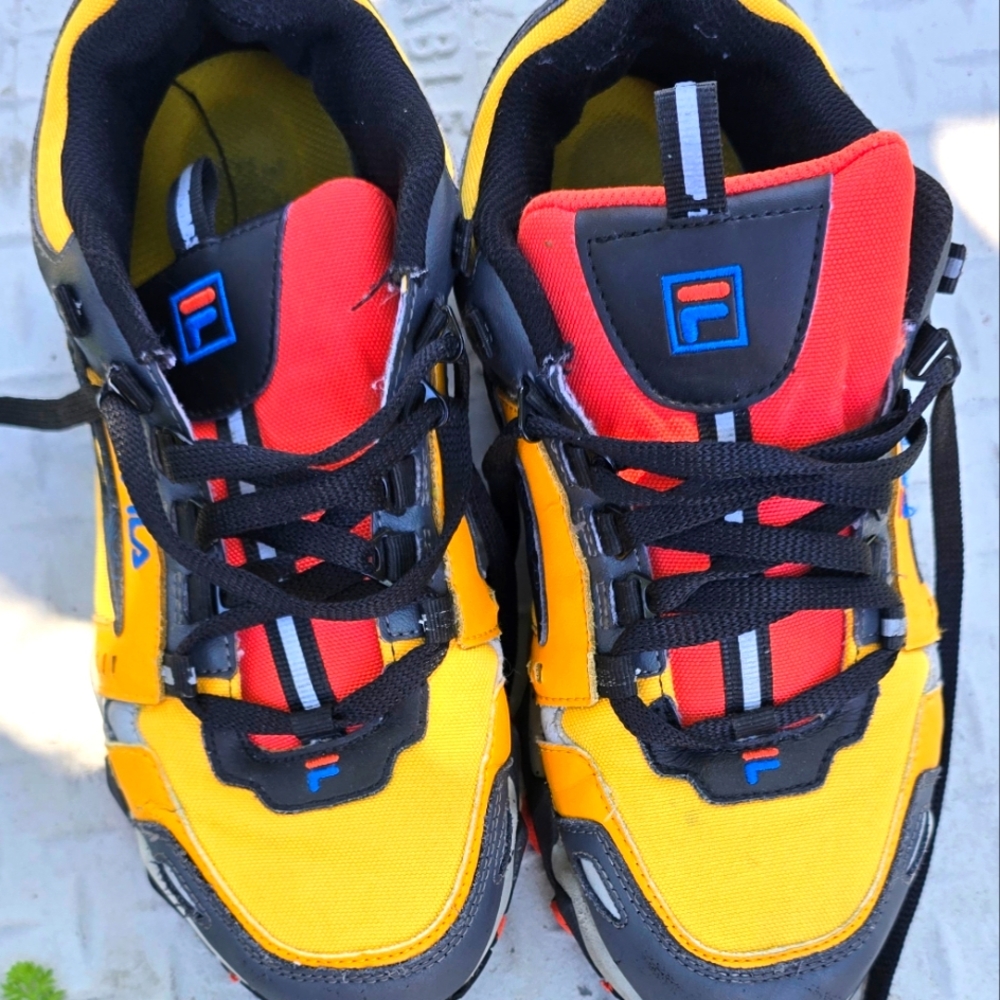 Fila Men's Athletic Shoes in Yellow and Black